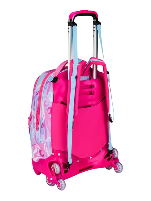 PLUSHY RABBIT Zaino trolley 3 ruote, amovibile doll pink - Zaini con carrello