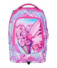 SJGANG PLUSHY RABBIT Zaino trolley 3 ruote, amovibile doll pink - Zaini con carrello - 11