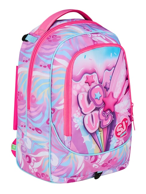 PLUSHY RABBIT Zaino trolley 3 ruote, amovibile doll pink - Zaini con carrello