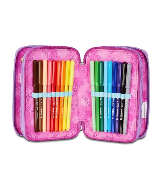 GLOOMY HEART Astuccio a 3 zip bluedeep - Astucci e Accessori