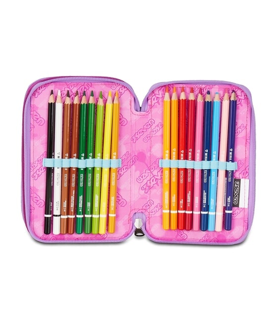 GLOOMY HEART Astuccio a 3 zip bluedeep - Astucci e Accessori