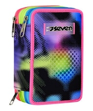 SEVEN WRITE DOWN Astuccio a 3 zip fuxiafluo - Astucci e Accessori - 4