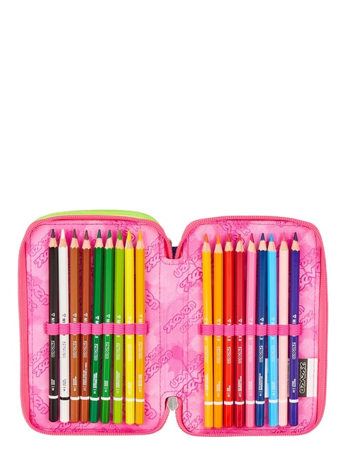 WRITE DOWN Astuccio a 3 zip fuxiafluo - Astucci e Accessori