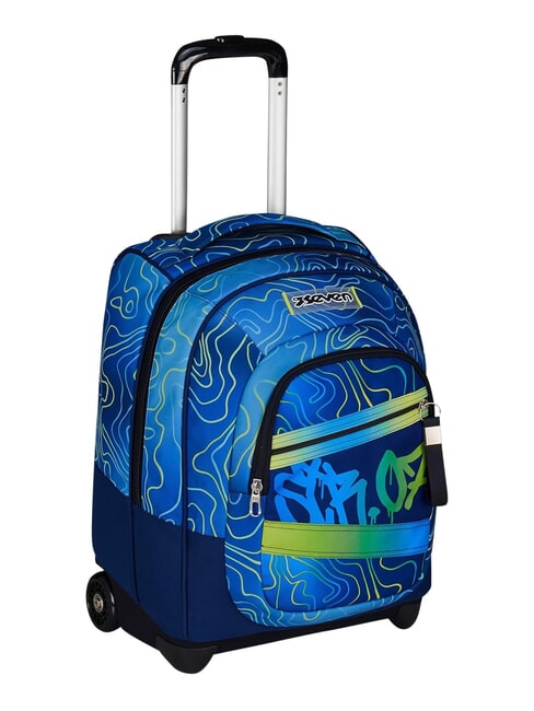 NUANCED Zaino trolley 2 ruote, fisso bluedeep - Zaini con carrello