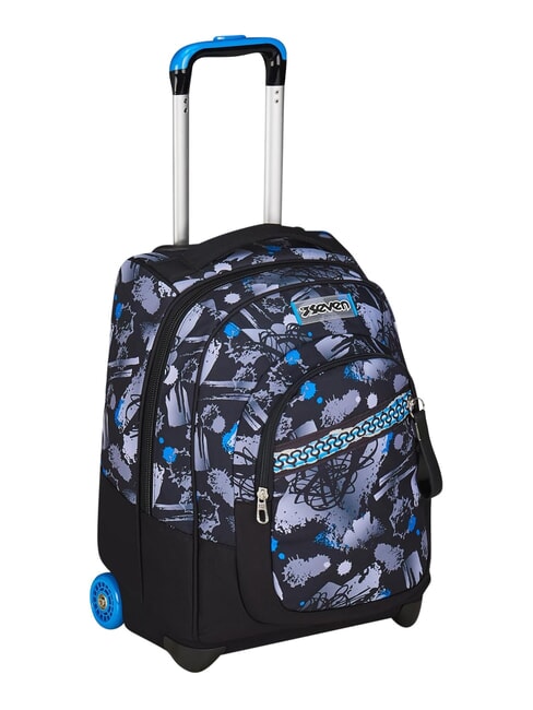 HUE E WRITES Zaino trolley 2 ruote, fisso reflex blue - Zaini con carrello