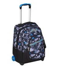 SEVEN HUE E WRITES Zaino trolley 2 ruote, fisso reflex blue - Zaini con carrello - 3