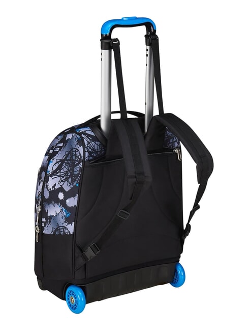 HUE E WRITES Zaino trolley 2 ruote, fisso reflex blue - Zaini con carrello