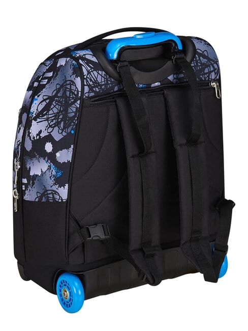 HUE E WRITES Zaino trolley 2 ruote, fisso reflex blue - Zaini con carrello