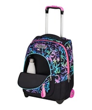 SEVEN SPRINKLING Zaino trolley 2 ruote, fisso fuxiafluo - Zaini con carrello - 5