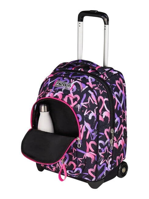 LOVELY ELEMENTS Zaino trolley 2 ruote, fisso framboise rose - Zaini con carrello