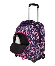 SEVEN LOVELY ELEMENTS Zaino trolley 2 ruote, fisso framboise rose - Zaini con carrello - 6