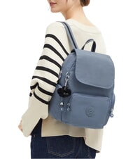 KIPLING CITY ZIP S Zaino con flap blue stone - Borse Donna - 4