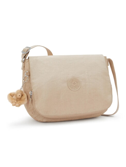 EARTHBEAT M Borsa a tracolla sparkled beige - Borse Donna