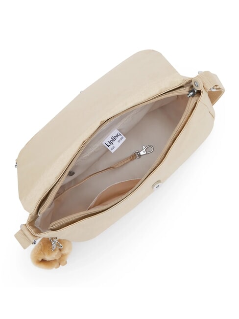 EARTHBEAT M Borsa a tracolla sparkled beige - Borse Donna