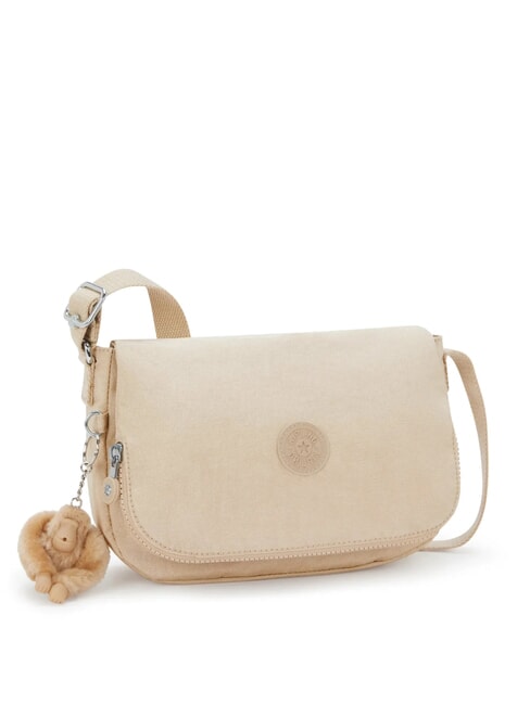 EARTHBEAT S Borsetta a tracolla sparkled beige - Borse Donna