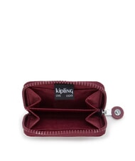 KIPLING CASH BUDDY Portamonte zip around lounge wine - Portafogli Donna - 2