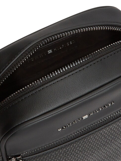 TH WOVEN Borsello piccolo con taschino black - Tracolle Uomo