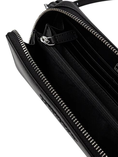 TJ MUST Portafoglio ziparound, con tracollina black - Portafogli Donna