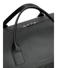 TOMMY HILFIGER TH WOVEN Borsone a mano black - Borsoni - 4