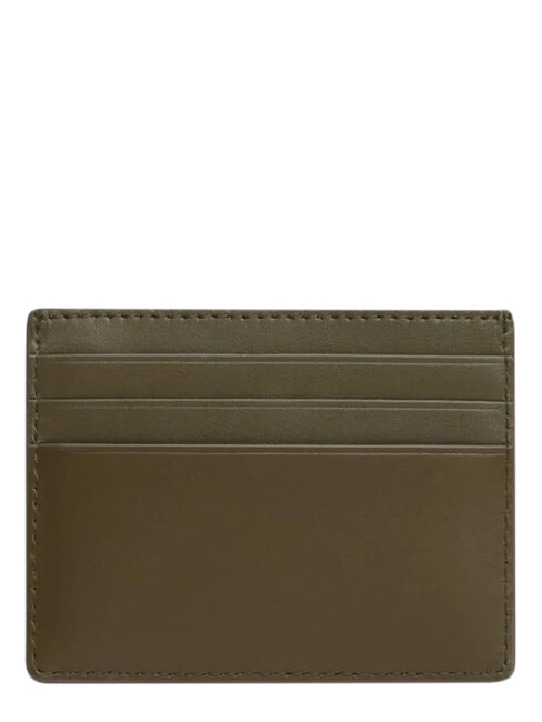 TH EMBOSSED Porta carte di credito, in pelle willow green - Portafogli Uomo