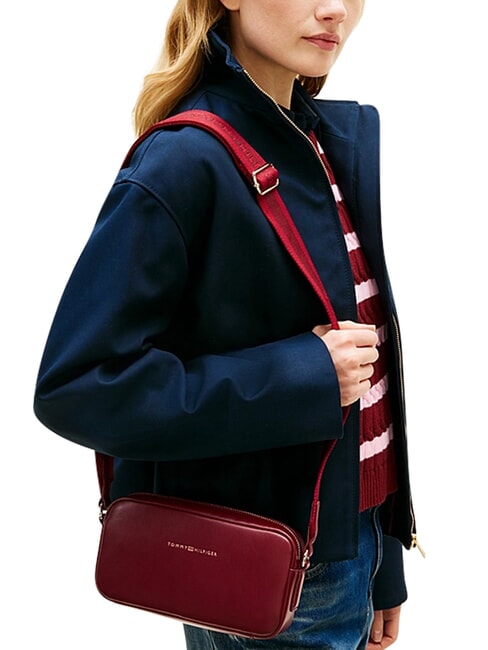 TH ESSENTIAL Borsa mini, a tracolla velvet maroon - Borse Donna