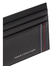 TOMMY HILFIGER TH CENTRAL Porta carte di credito, in pelle black - Portafogli Uomo - 4