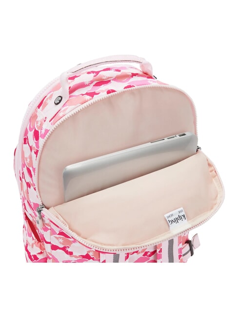 SEOUL LAP Zaino con tasca porta pc 15" pink palm - Zaini Scuola & Tempo Libero