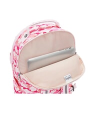 KIPLING SEOUL LAP Zaino con tasca porta pc 15" pink palm - Zaini Scuola & Tempo Libero - 3