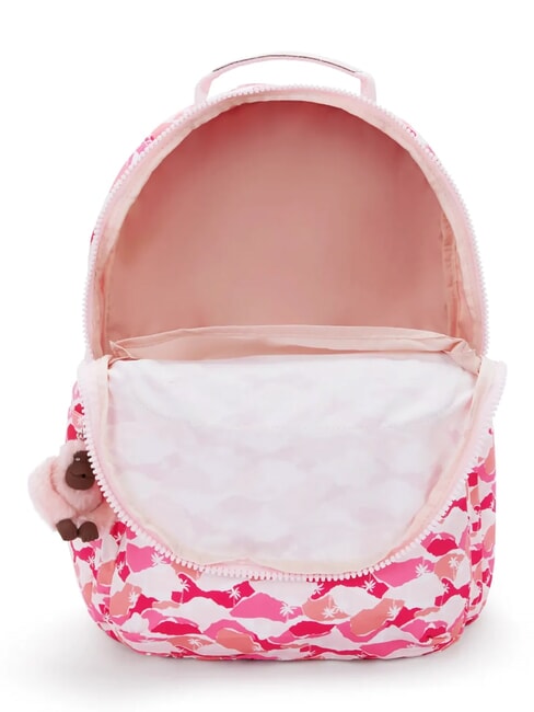 SEOUL LAP Zaino con tasca porta pc 15" pink palm - Zaini Scuola & Tempo Libero