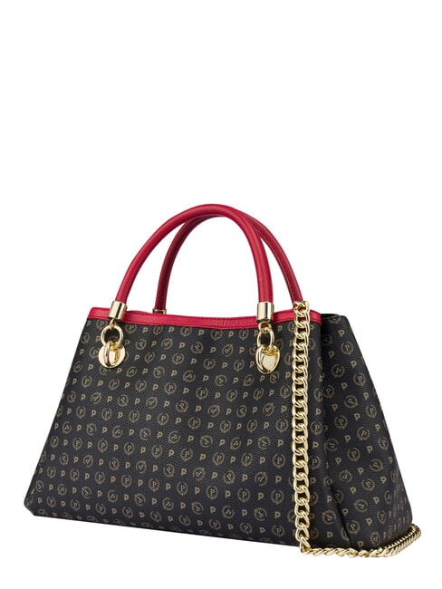 HERITAGE  Borsa a mano con tracolla nero lacca - Borse Donna