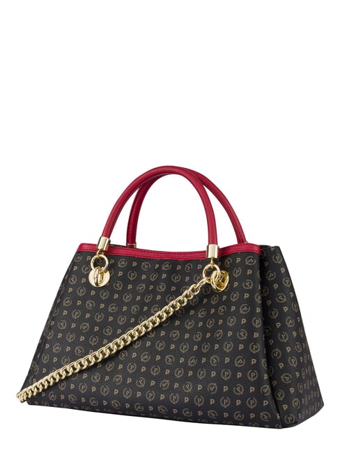 HERITAGE  Borsa a mano con tracolla nero lacca - Borse Donna