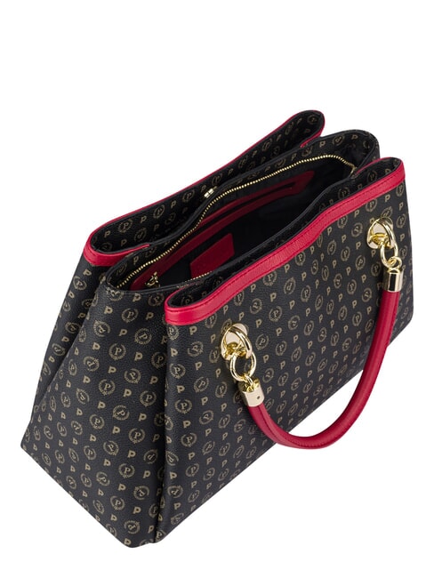 HERITAGE  Borsa a mano con tracolla nero lacca - Borse Donna