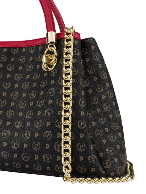 HERITAGE  Borsa a mano con tracolla nero lacca - Borse Donna