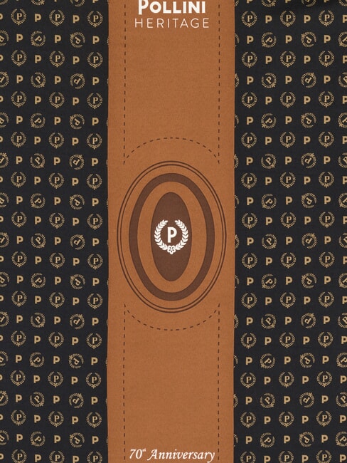 HERITAGE Foulard stampato nero marrone - Sciarpe