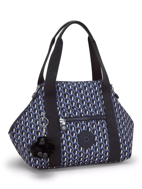 ART MINI PRINT Borsa a mano piccola 3d k blue - Borse Donna