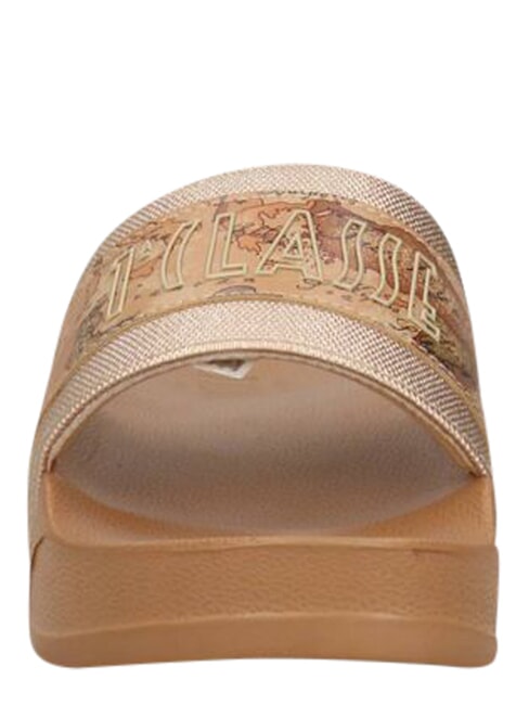 GEO Ciabatta alta platino/geo beige - Scarpe Donna