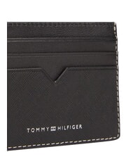 TOMMY HILFIGER TH SAFFIANO Porta carte di credito, in pelle black - Portafogli Uomo - 4