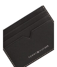 TOMMY HILFIGER TH SAFFIANO Porta carte di credito, in pelle black - Portafogli Uomo - 5