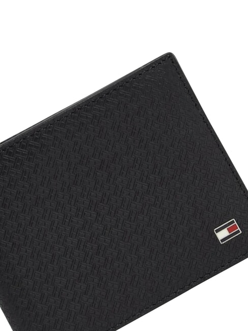 TH EMBOSSED Portafoglio con porta carte, in pelle black - Portafogli Uomo