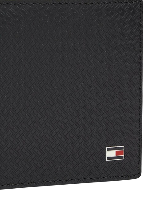 TH EMBOSSED Portafoglio con porta carte, in pelle black - Portafogli Uomo