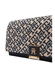 TOMMY HILFIGER TH HER Borsa mini, con tracolla a catena blue mono - Borse Donna - 4