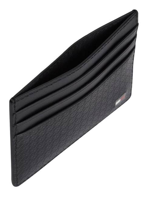 TH EMBOSSED Porta carte di credito, in pelle black - Portafogli Uomo