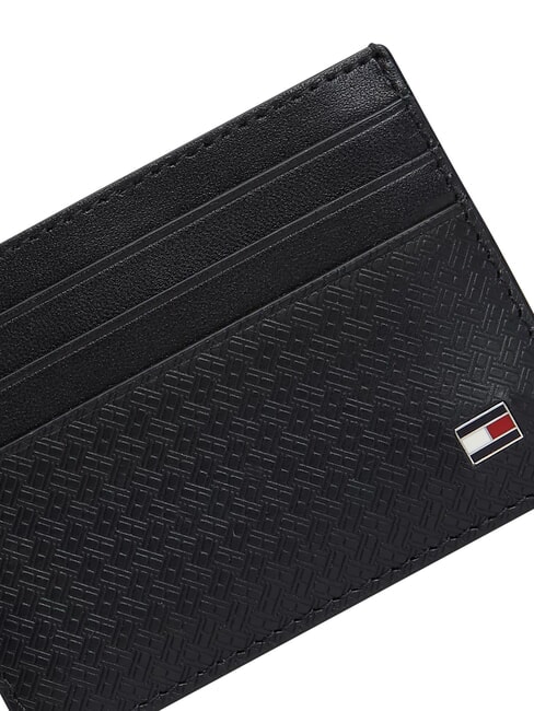TH EMBOSSED Porta carte di credito, in pelle black - Portafogli Uomo
