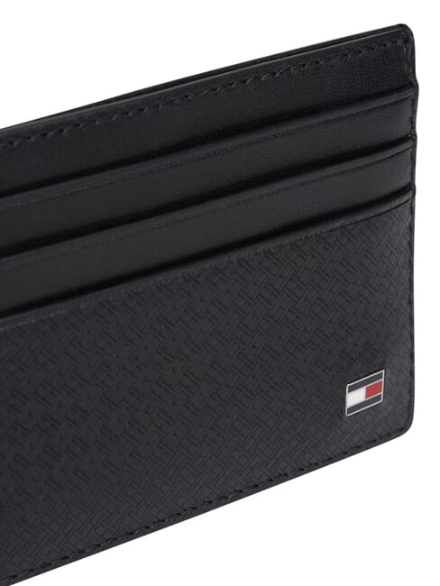 TH EMBOSSED Porta carte di credito, in pelle black - Portafogli Uomo