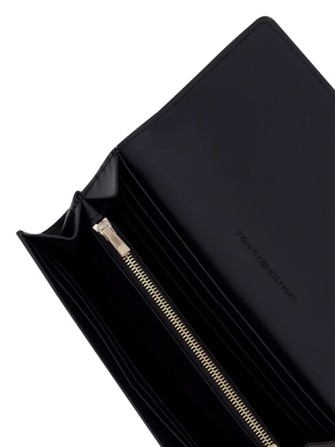 TH ICON Portafoglio grande, con flap black - Portafogli Donna