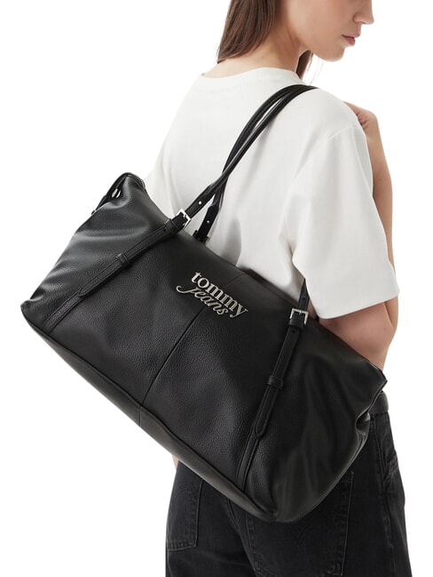 TJ BOLD Borsa a spalla regolabile, grande black - Borse Donna