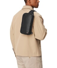 TOMMY HILFIGER TH EMBOSSED FLAG Marsupio monospalla black - Marsupi - 2