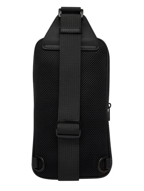 TH EMBOSSED FLAG Marsupio monospalla black - Marsupi