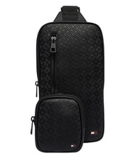 TOMMY HILFIGER TH EMBOSSED FLAG Marsupio monospalla black - Marsupi - 6