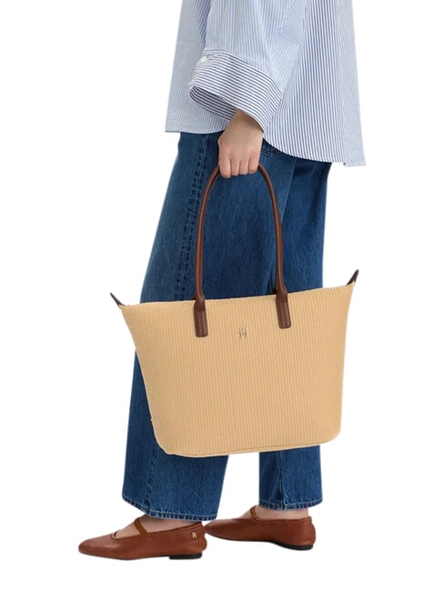 POPETTE Borsa shopping a spalla, XL sand mono - Borse Donna